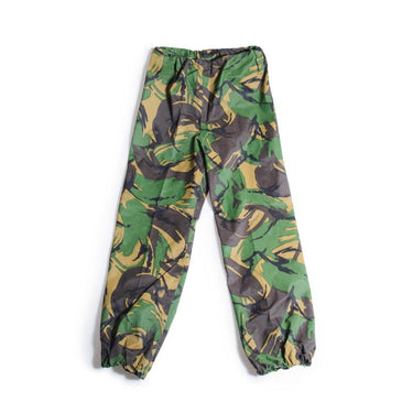 Camouflage over trousers with elastic cuffs, drawstring waist, and DPM pattern