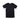 Black quick-dry crew-neck T-shirt with short sleeves and small chest logo