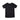 Black quick-dry crew-neck T-shirt with short sleeves, curved back drape