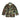 Green-brown camouflage tactical uniform shirt with chest pockets and button front