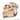 Desert camo tactical vest set showing front and back with webbing and pockets