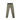Olive thermal pants with long fitted legs and contoured front pouch.