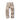 Ripstop BDU cargo pants, tan-and-brown camouflage, drawstring cuffs.