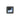Facebook middle finger emoji patch, square black with blue line-art and stitched border