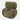 Camo field pouch with top flap open, front hook-and-loop patch panel, and side strap.