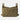 Olive green tactical pouch with open top flap and reinforced side tabs