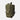 Olive green radio pouch with front square pocket and side elastic bands