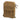 Tan coyote admin pouch with front flap, Velcro patch panel and side webbing strap loops