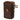 Cordura utility pouch in brown with front hook-and-loop panel and MOLLE webbing