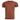 Rust brown quick-dry short-sleeve T-shirt with crew neck and small chest logo.