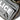 Gray concealment pouch close-up with white lettering and stitched interior pockets