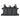 Skeletonized triple 223 flap pouch, dark gray with three flap compartments and top loops