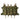 Mottled camouflage quad SMG magazine flap pouch with tan bungee cords