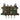 Multicolor camouflage quad SMG magazine flap pouch with green bungee cords
