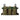 Shotgun shell flap pouch in green camouflage with tan elastic shell loops and buckles