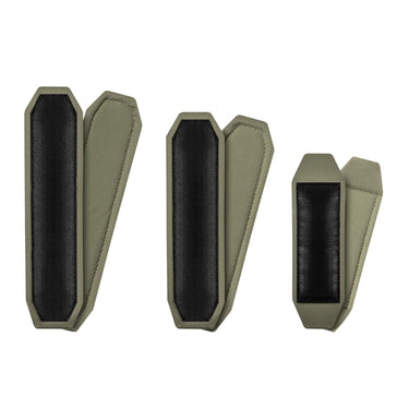 Helikon comfort pad set, two-tone black and olive/khaki inserts, 3-piece
