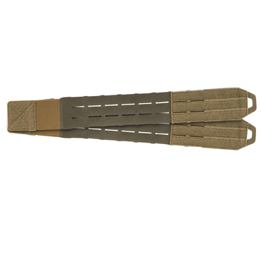 Tan slim modular cummerbund with MOLLE webbing and side adjustment straps