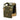 Green and tan camouflage plate carrier with MOLLE front panel and adjustable buckles