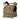 Desert camouflage plate carrier vest with MOLLE front panel and shoulder straps
