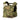 Green camouflage plate carrier vest with MOLLE front panel and shoulder straps