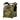 Woodland camouflage plate carrier vest with MOLLE front panel and shoulder straps