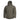 Coyote hooded parka with full zip, sleeve text logo, ribbed cuffs