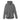 Gray hooded sun jacket, front view, full zipper and chest pocket