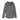 Gray hooded sun jacket front view with hood drawstring and central zipper