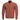 Rust red flight jacket with full front zipper and ribbed cuffs and hem.