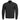 Black flight jacket with full-zip front and ribbed knit cuffs
