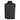 Quilted puffer vest with hood, full-zip, black