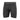 Men's black boxer briefs with wide waistband and side logo stripe