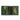 Camouflage fabric wallet with three clear card-window panels and green border