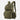 Cordura backpack in olive green with front zip pouch, padded straps, and side utility pocket