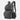 Cordura backpack in dark gray with front zip pouch, padded straps, and side utility pocket