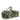 Woodland camo duffle bag with top grab handles and side zipper pocket