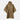 Lightweight poncho with hood, earth brown, snap button front, side cape panels