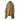 Hooded scarf poncho in coyote color with front pocket and draped hood
