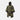 Tiger-stripe camouflage poncho with hood, cape sleeves, front tie belt and cords