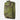 Utility pouch with drawcord top, green camouflage fabric, side seam panel detail.
