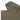 Olive green balaclava showing side panel and face opening stitching