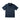 Dark navy short-sleeve tactical polo shirt with zippered chest placket