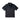 Black short-sleeve tactical polo shirt with zippered chest placket