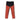Outdoor cargo pants with black upper yoke and rust-orange lower panels
