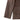 Brown leather jacket sleeve with waist belt tab and metal button closure