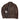 Brown leather jacket with zip front, flap chest pocket, and interior lining