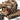 Desert camo pistol range bag with side organizer pouches and MOLLE strip details