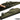 OD green hunting rifle case open to padded interior with rifle secured inside