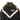 Origin army jacket, black body with tan sleeves and white chevron, zip front