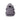 Grey mini day backpack with top handle and front zip pocket